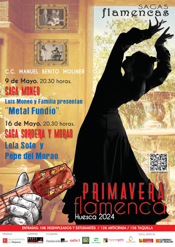 El flamenco, protagonista este mes de mayo en Huesca con la 24ª edición del ciclo “Primavera Flamenca”