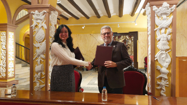 La alcaldesa de Huesca y el rector de la Universidad de Zaragoza se reúnen para la firma de dos convenios de colaboración