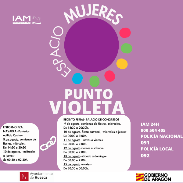El Punto Violeta realizó 109 intervenciones durante las fiestas de San Lorenzo
