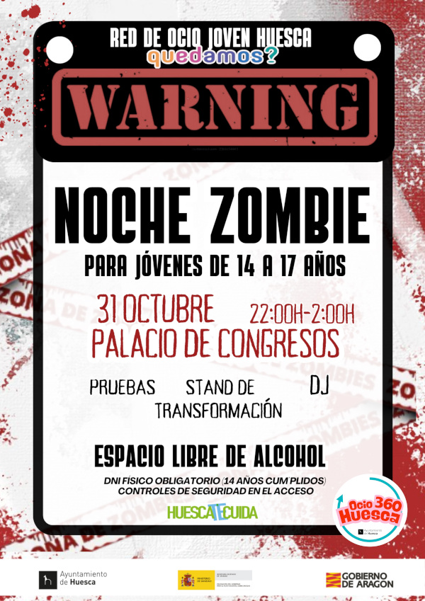 El Ayuntamiento de Huesca organiza actividades para Halloween dirigidas a los jóvenes de la ciudad