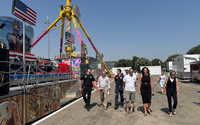 Imagen El recinto ferial, preparado para las fiestas de San Lorenzo