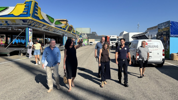 Imagen El recinto ferial, preparado para las fiestas de San Lorenzo