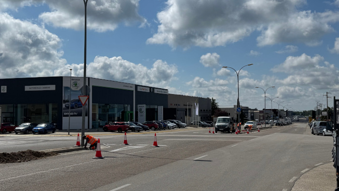 Imagen Comienzan las obras de la rotonda de Ronda Industria
