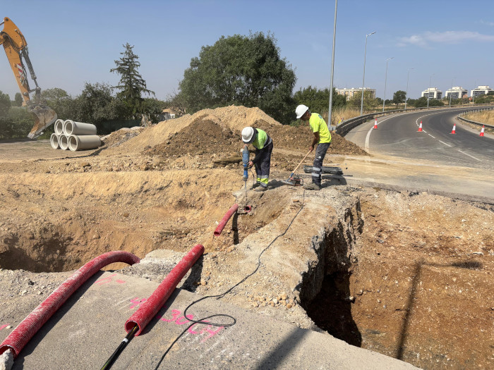 Imagen Comienzan las obras de ejecución de un nuevo colector en la calle Alcañiz