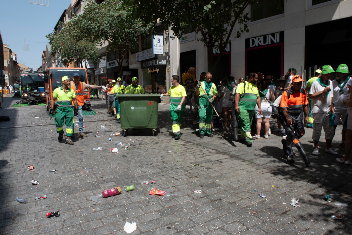 Imagen La recogida selectiva aumenta un 34,5 % durante las fiestas de San Lorenzo