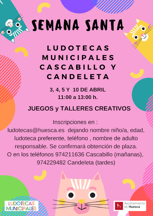 Semana Santa en las Ludotecas Municipales (del 3 al 10 de abril)