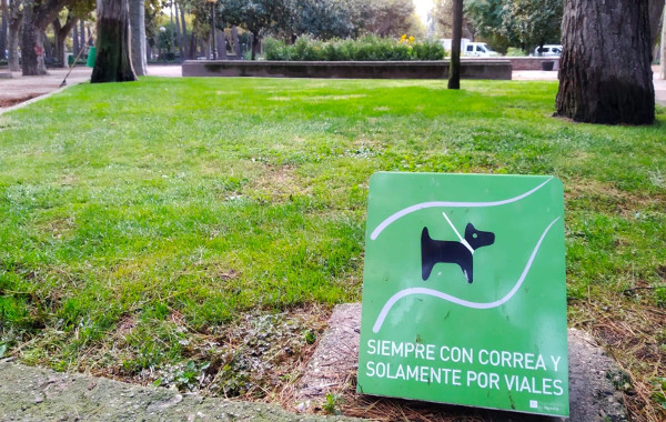 Botellas para limpiar los orines de los perros con agua y vinagre