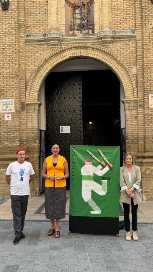 El Danzante con los palos, protagonista del cartel de las fiestas de San Lorenzo 2025