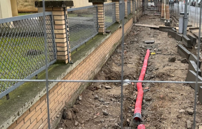 Imagen Las obras de reposición del acerado en la calle Gibraltar se retomarán...