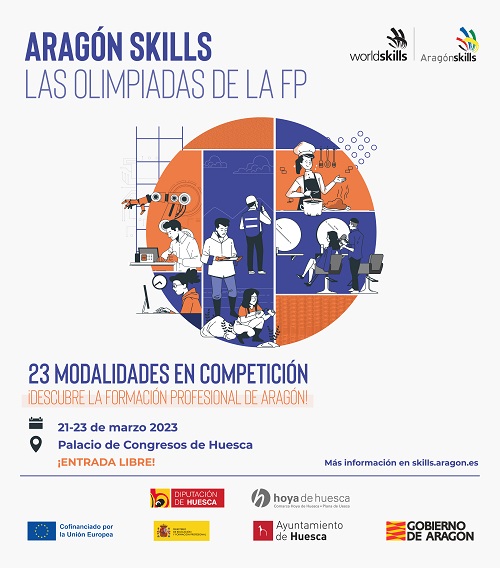 Aragón Skills. Las olimpiadas de la FP (22 a 23/03/2023)