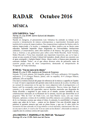 Radar, Octubre 2016