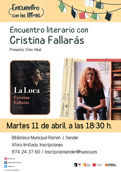 Encuentro literario con Cristina Fallarás (11/04/2023)
