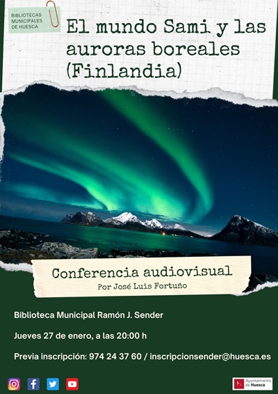 Conferencia audiovisual: El mundo Sami y las auroras boreales (Finlandia)
