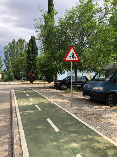 La velocidad en las calles de Huesca que conectarán los carriles bici se limitará a 20 kilómetros por hora