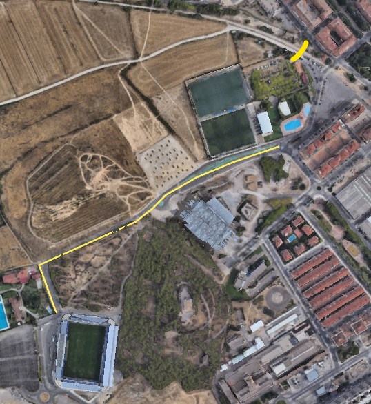 Plano carrera duatlón cros ciudad de huesca Plano carrera duatlón cros ciudad de huesca