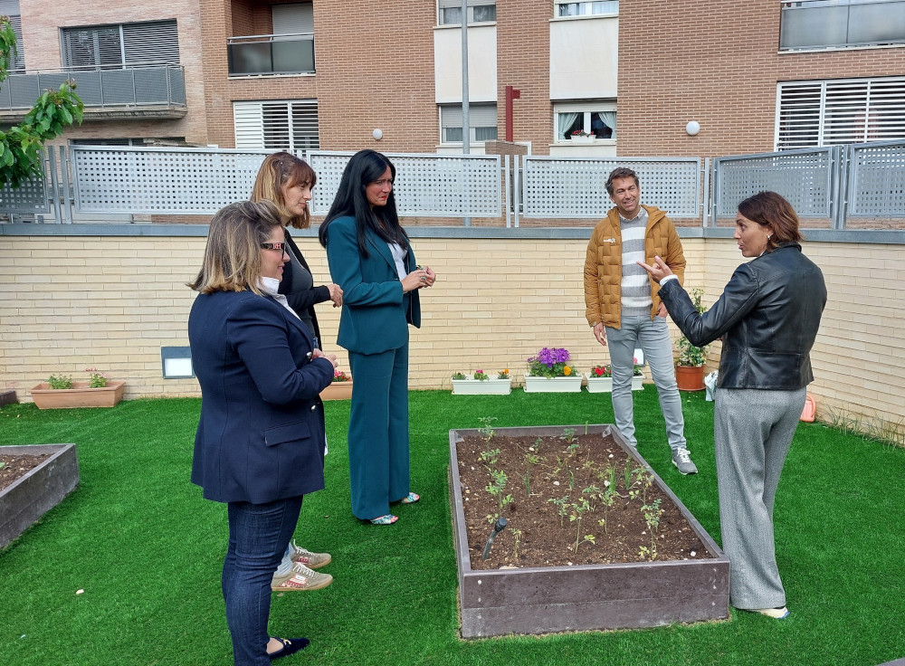 Visita a la guardería de la alcaldesa, Lorena Orduna