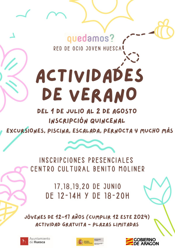 actividades de verano quedamos red de ocio joven huesca actividades de verano quedamos red de ocio joven huesca