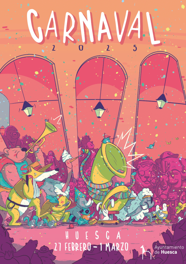 Cartel Carnaval Huesca 2025 Cartel Carnaval Huesca 2025
