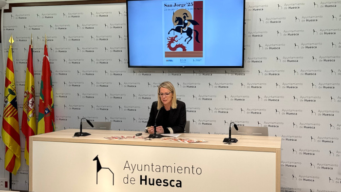 Nuria Mur presentando San Jorge 2025 Nuria Mur presentando San Jorge 2025