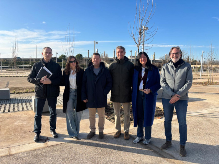 recepción del nuevo aparcamiento de la calle Zaragoza Huesca 