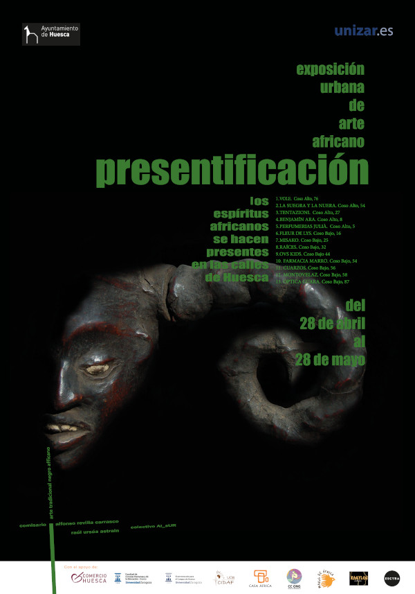 Cartel exposición Presentificación huesca 