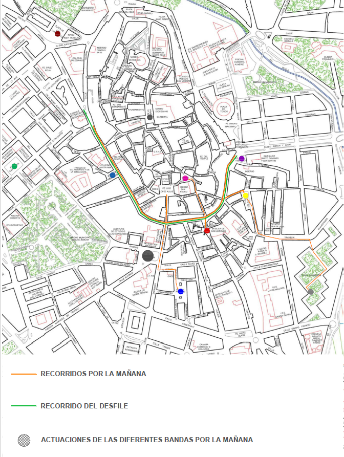 recorridos y desfile 