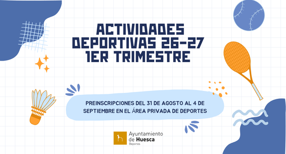 banner actividades deportivas