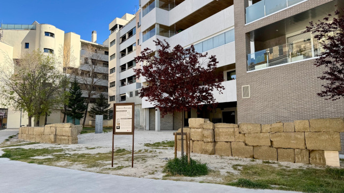 restos obras monreal Huesca 