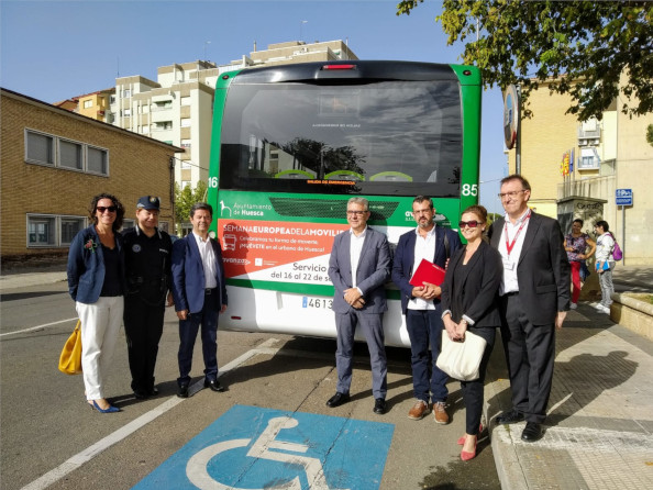 El alcalde, Luis Felipe, en una de las actividades de la Semana de la Movilidad. 